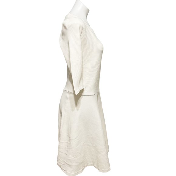 Hugo Orange by Hugo Boss 1/2 Sleeve Scoop Neck Depleat Dress - Picture 3 of 7